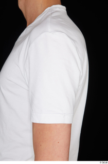  Johnny Reed arm dressed shoulder sports upper body white t shirt 0001.jpg